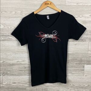 American Apparel Claim Jumper Restaurant Black Tee
